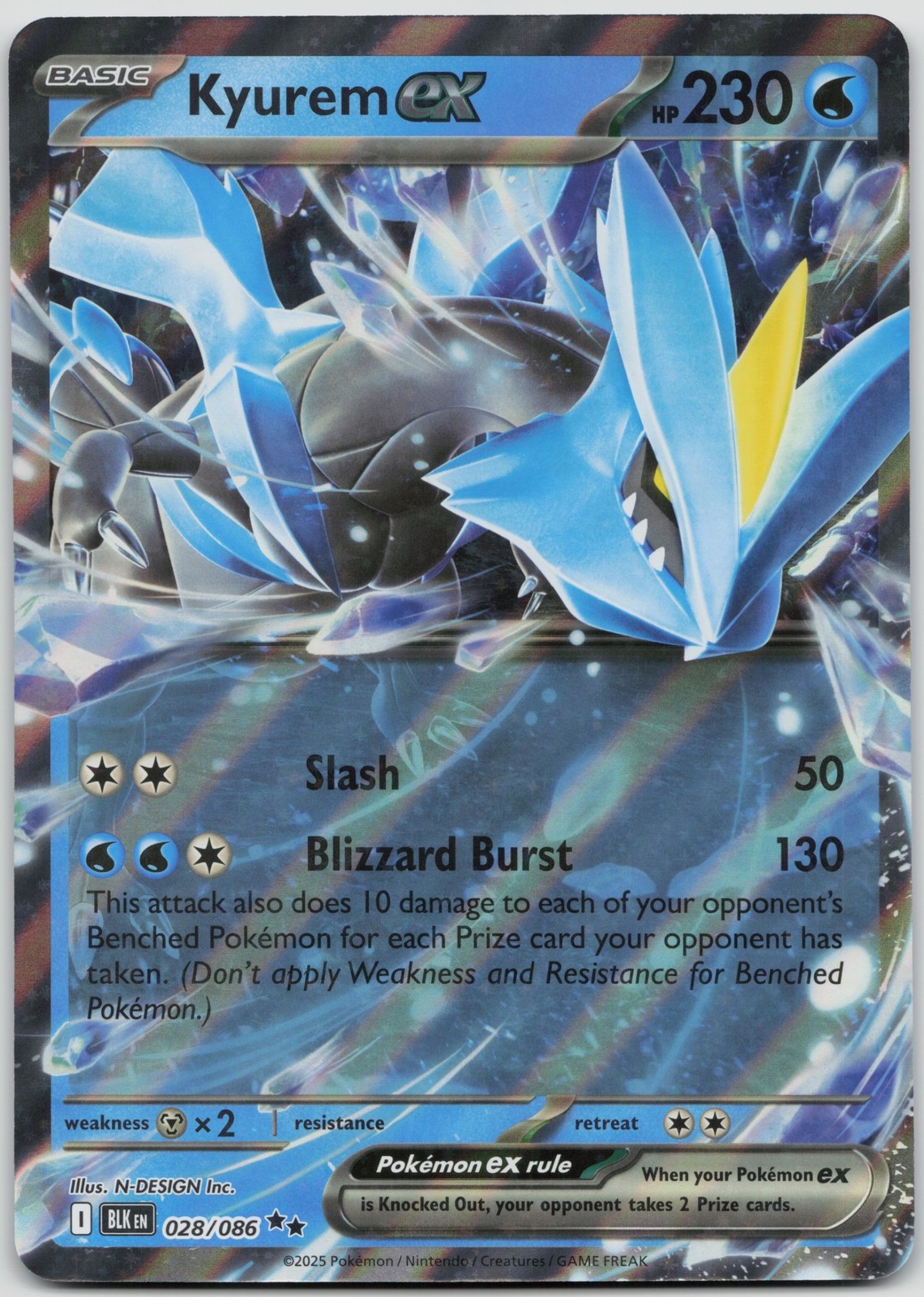 Kyurem ex (Black Bolt) Holofoil [PR-028/086] NM Jumbo Cards