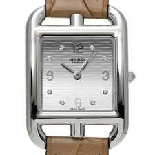 HERMES Cape Cod Double Tour CC1.210C Silver Ladies Used Watch #31031 6