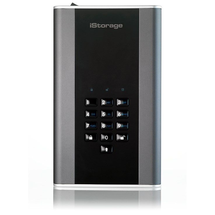 iStorage diskAshur DT2 256-bit 14TB USB 3.1 FIPS Level 3 certified secure encryp