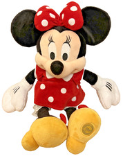 Minnie Mouse 18"Plush Doll Disney Store Mickey Stuffed Animal Toy Kids Used Red