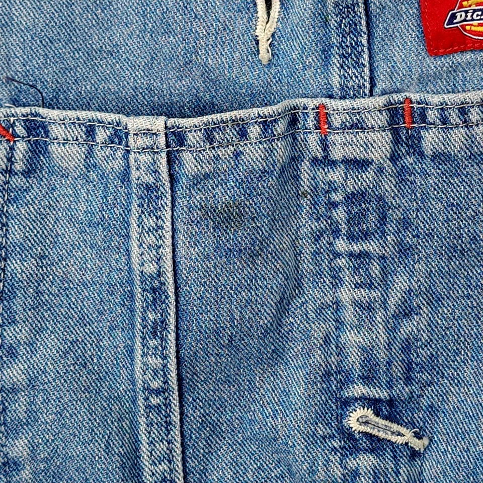 Mono vaquero Dickies azul ropa de trabajo babero 36x32 Foto 3 de 4