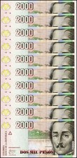 Colombia 2000 Pesos, 2011, P-457q, UNC X 10 PCS