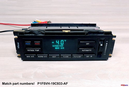 1995 95 LINCOLN TOWN CAR TEMPERATURE CLIMATE CONTROL A/C HEATER P1F5VH-19C933-AF