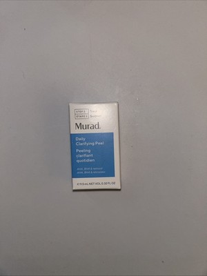 New Box MURAD DAILY CLARIFYING PEEL 9.5 ml .32 oz Travel Size Antiaging