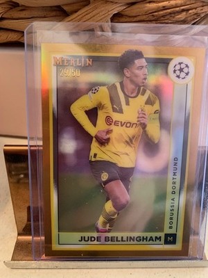 2022-23 Topps Merlin UEFA Jude Bellingham Gold Refractor /50 - Borussia Dortmund