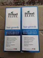 2 Pack Difeel Elite ProGrowth Hair Treatment for Hair Growth with Biotin, Argan