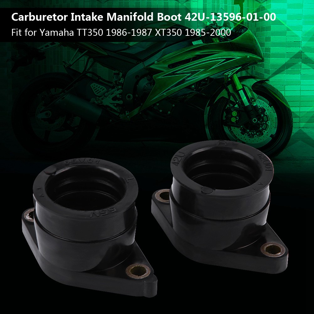 GOOFIT 2-Pc Motorcycle Carburetor Intake Boot Set – For Yamaha TT350 XT350 - View #7