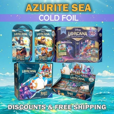 Disney Lorcana: Azurite Sea #1-204 [Near-Mint] [Free Shipping] [Cold Foil]