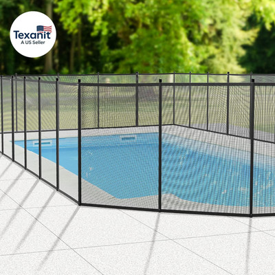 Swimming Pool Fence for Ground and above Pool Safety Fencing, Black (4×72FT)