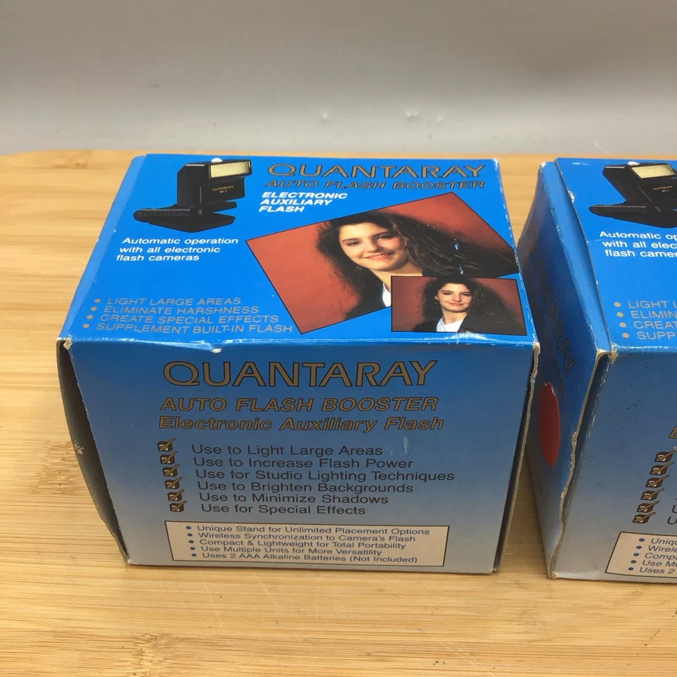 Винтажный автоматический усилитель вспышки Quantaray с подставкой. Модель MS-1. 2 Продается как набор. - Изображение 3 из 4