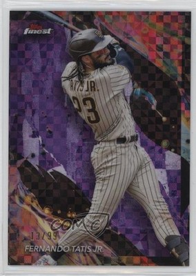 2024 Finest Uncommon Purple Checkerboard Refractor 13/99 Fernando Tatis Jr 16s2