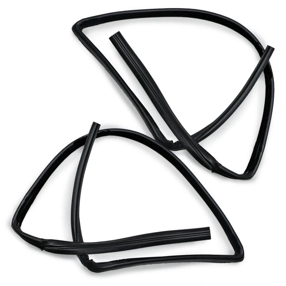 Set LH RH Front Glass Run Channel Rubber Seal For Nissan D21 Big M 1988 - 1996 Foto 3 de 4