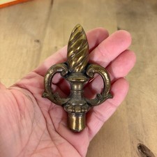 Vintage Brass Lamp Finial, Ornamental Twisted...