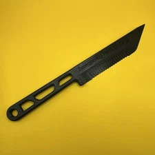 Emergency Outdoor Survival Knife Food Prep BLACK 3D Printed Made in USA