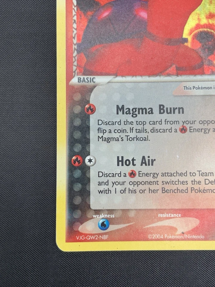Pokemon EX Team Aqua VS Magma Team Magma's Torkoal HOLO RARE #12/95 2004 HP - Image 4 of 4