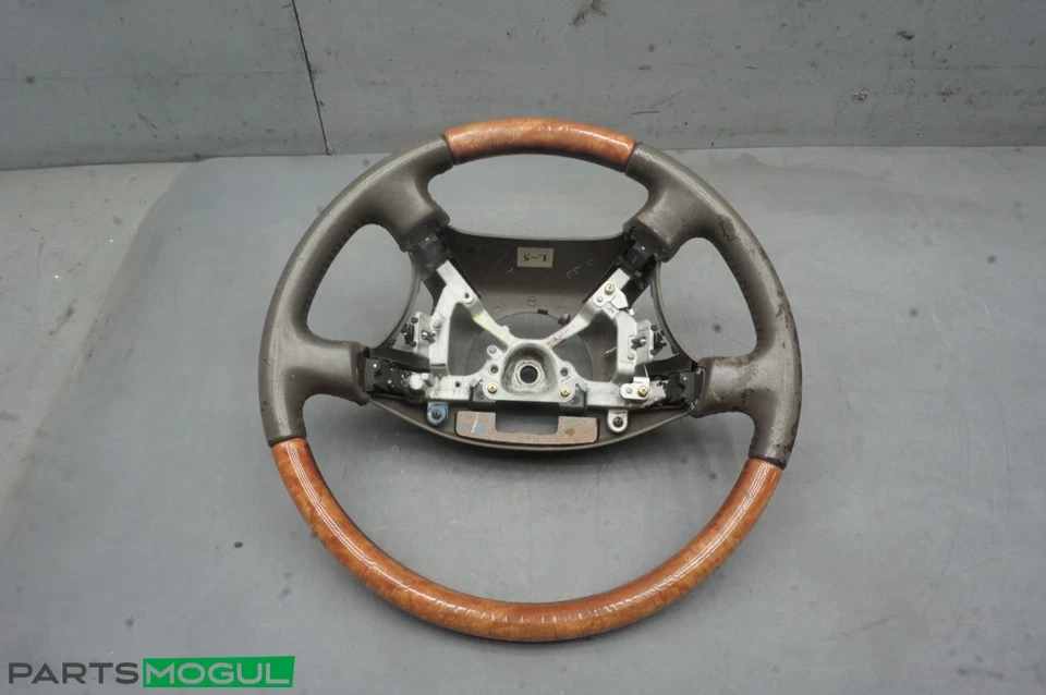 Volante Lexus LS400 1998-2000 cuero madera grano 45100-50101 OEM Foto 2 de 4