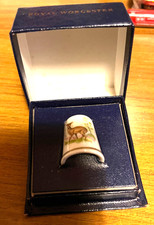 Vintage Royal Worcester Deer / Fawn Thimble
