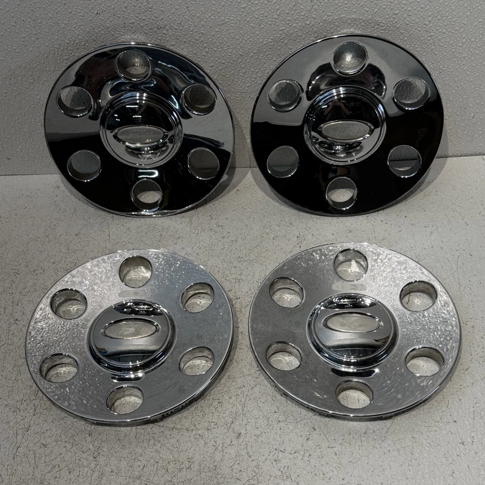 Tampas centrais Ford Expedition F150 2009-2014 (4) OEM cromado de fábrica #7L14-1A096-EB - Imagem 2 de 4