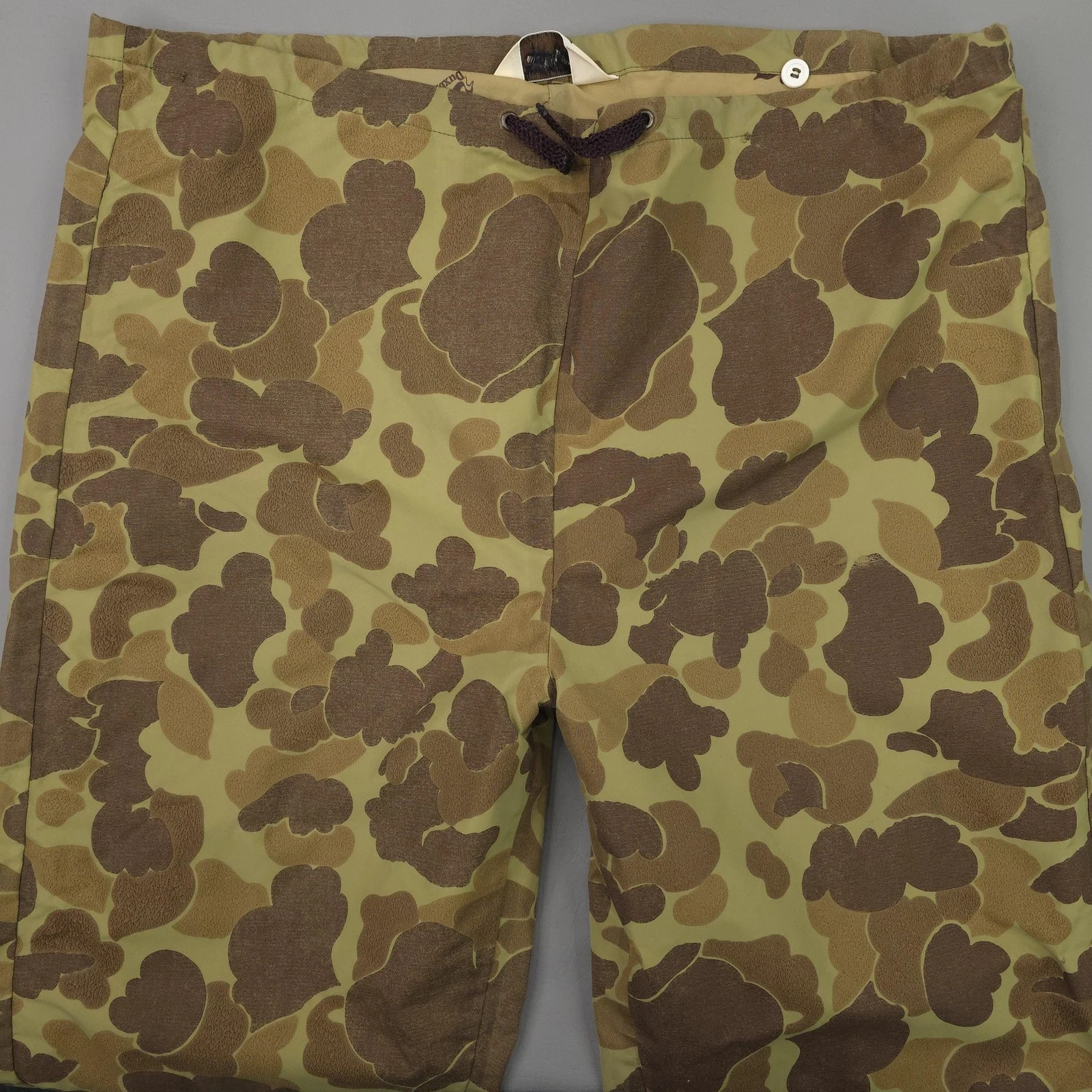 Duxbak Rain Pants Mens Medium Duck Camo Ankle Zip Hunting Tapered Leg Outdoor