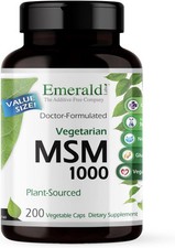 EMERALD LABS MSM 1000mg - Joint, Liver  Immune Support Supplement with...