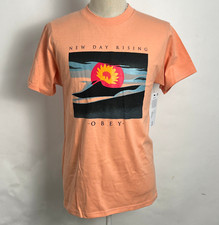 Obey Men's T-Shirt A New Day Rising Citrus Size M NWT Shepard Fairey