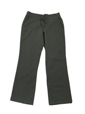 Athleta Women's Lightweight Pull on Pant Green Medium 8/10 Cinch Cuff