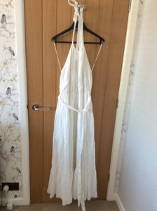 zara long linen dress