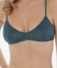 Lepel Chelsea Fern Green Triangle Bra UK 6 Bralette Unpadded teenager small lady