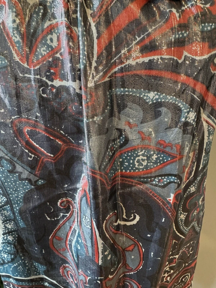 Vestido Poleci Seda Metálico Negro Talla 6 Cambio Forrado Verano Correas Espagueti Foto 2 de 4