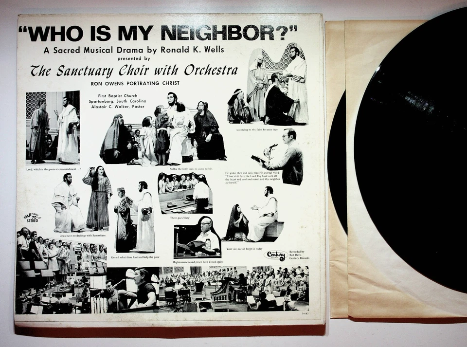 Spartanburg SC First Baptist Church Choir Who Is My Neighbor Vinyl 2-LP Record - Image 2 of 4