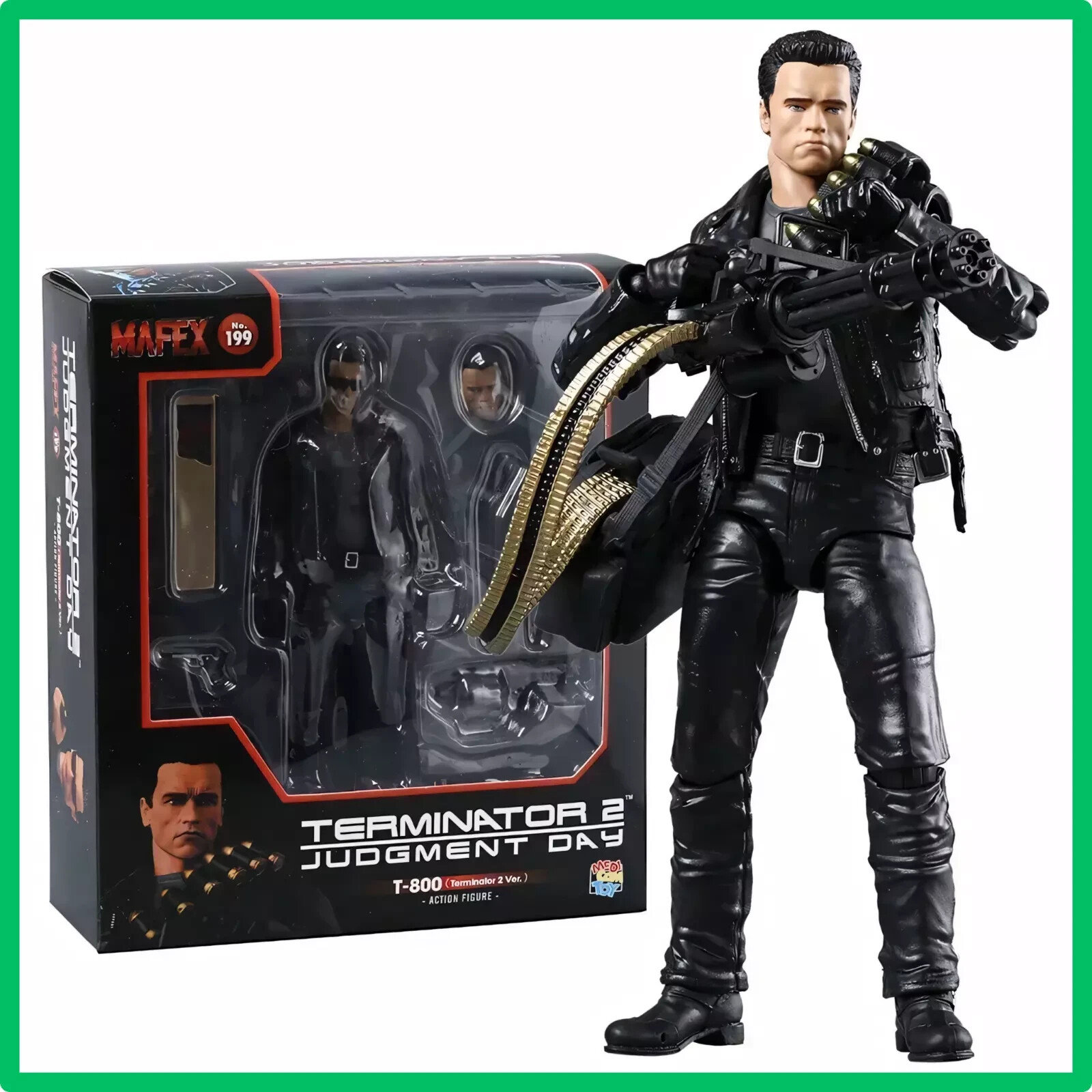 Figurine MAFEX No.199 Terminator 2 pour collectionneur de répliques articulées de T-800 en PVC