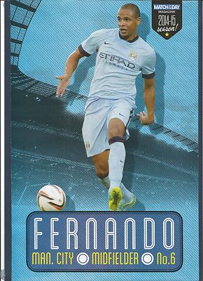MOTD-PLAKAT 2014/15-MANCHESTER CITY-PORTO-VILA NOVA-FERNANDO FRANCISCO REGES