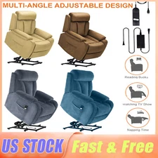 Electric Power Lift Recliner Chair Single Sofa Remote Control Lounge Upholstered