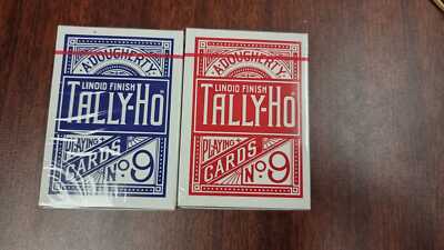 Tally Ho Fan Back Design Playing Cards Red & Blue New Sealed | eBay