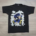 Vintage 90s Wolverine Marvel Comics Solo Venom Mega T-Shirt Art Anime USA Rare L