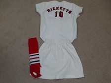 Dave Ricketts Girls Flannel Full Uniform 1967 St. Louis Cardinals