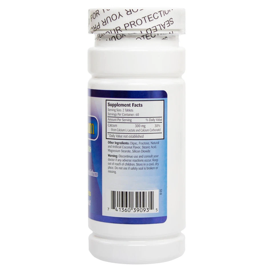 NuHealth BIO CALCIO Calcio Natural Soluble en Agua 120 Comprimidos Masticables Foto 2 de 4