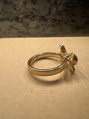 Kate Spade NY Gold Bow Ring Size Love Notes EUC Skinny Mini Kate Spade NY Gold Bow Ring Size Love Notes EUC Skinny Mini