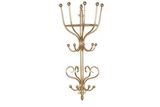 Wandgarderobe goldfarben Garderobe Flurgarderobe used look antik Vintage neu