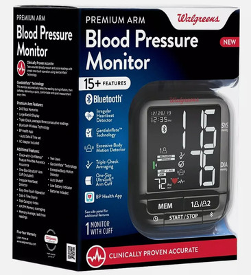 Walgreens Premium Arm Blood Pressure Monitor - 897652 (Black)