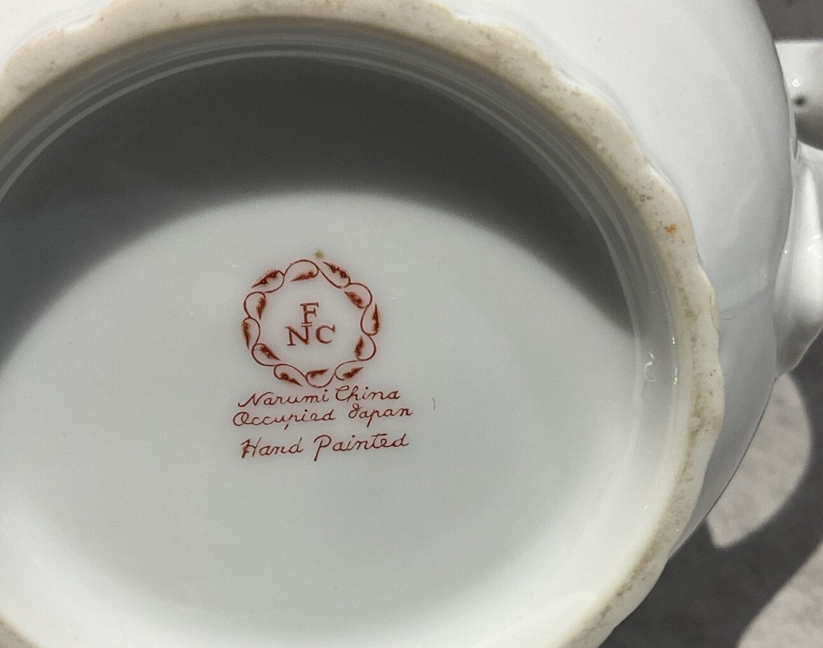 Narumi Bone China Tea Set Teapot Creamer Sugar Bowl Cups