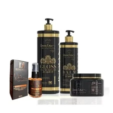 KIT Volume Reducer Donna Indiana Hair Progressive + Serum Blend Oil QueenCare