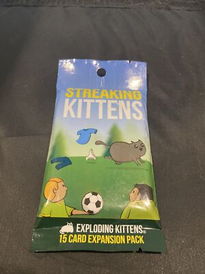 Streaking Kittens Exploding Kittens 15 Card Second Expansion Pack Card Game