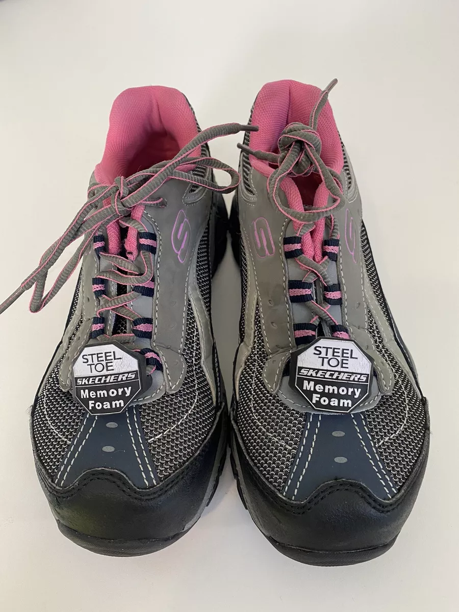 Skechers memory foam store steel toe