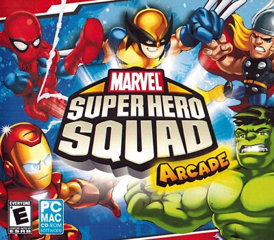 Marvel Super Heroes Squad Arcade - 4 Thrilling Retro Game PC Software Sealed New