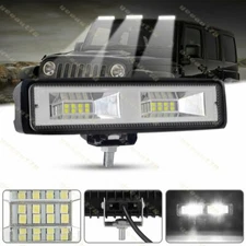 6'' Inch LED Work Lights 60W Driving Strip Flood Beam light Bar SUV Offroad ATV