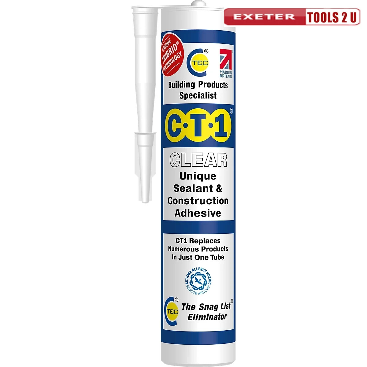 CT1 Clear TRIBRID® Multi Purpose Sealant & Adhesive - 290ml 1539506