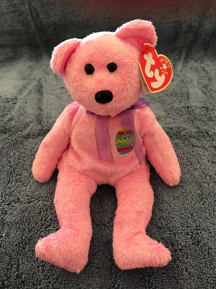 TY Beanie Baby Eggs The Bear With Tag Retired DOB April 23rd 2000