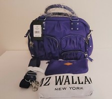 New Mz Wallace Clara Satchel In Spectrum Blue With Silver Tone Hardware