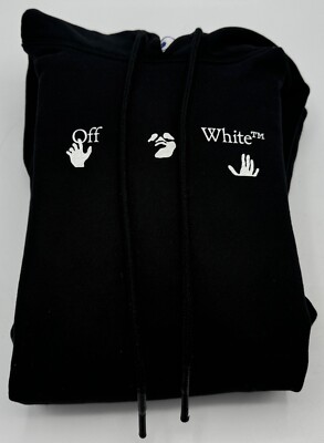 Off-White Bolt Arrows Limited Edition Hoodie Black Size S (LG-425